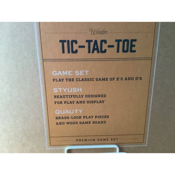 Heritage Collection Tic Tac Toe Play Set Wooden 11Pc  NIB - Picture 4 of 5